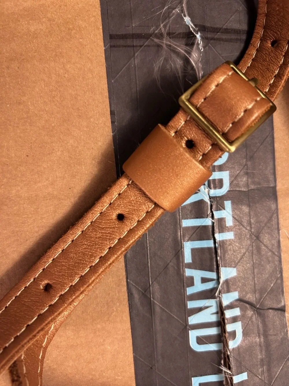 Portland Leather Goods Sm Circle Crossbody HAVA EUC full grain PLG purse bag